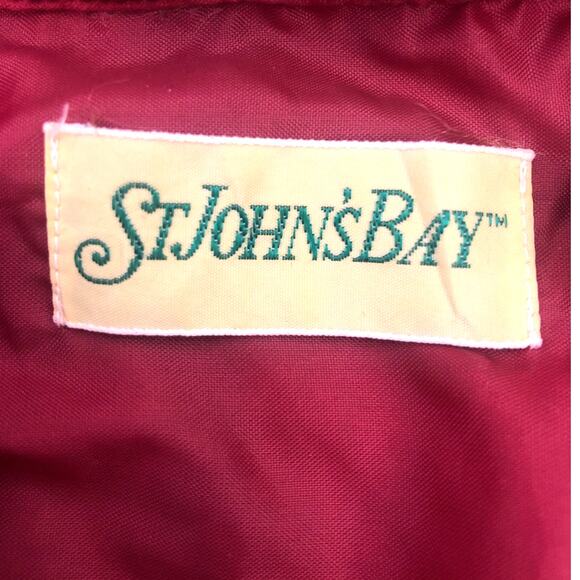 St. John’s Bay Vintage Wool Red Plaid Outdoors Button Down Flannel Shirt M - Picture 8 of 16